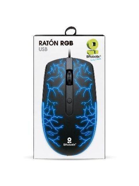 MOUSE GAMER BROBOTIX OPTICO STORM ALAMBRICO USB 1600DPI NEGRO-RGB 263946 - Imagen 9