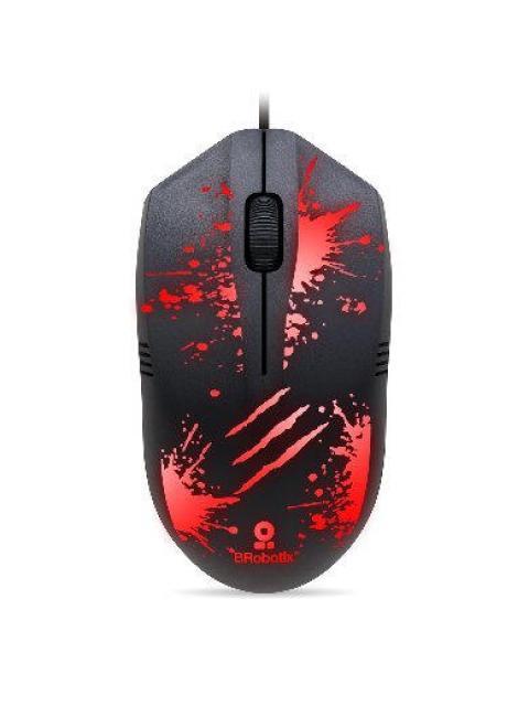MOUSE GAMER BROBOTIX OPTICO XPLOSION RGB ALAMBRICO USB 1500DPI NEGRO - Imagen 4