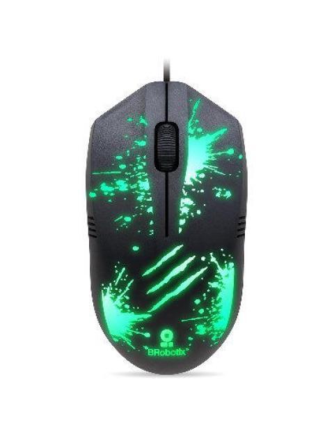 MOUSE GAMER BROBOTIX OPTICO XPLOSION RGB ALAMBRICO USB 1500DPI NEGRO - Imagen 5
