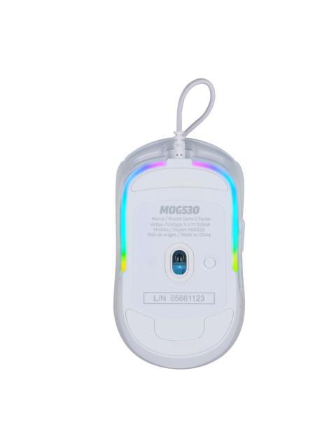 MOUSE GAMER GAME FACTOR OPTICO MOG530 ALAMBRICO USB 12.000DPI BLANCO - Imagen 8