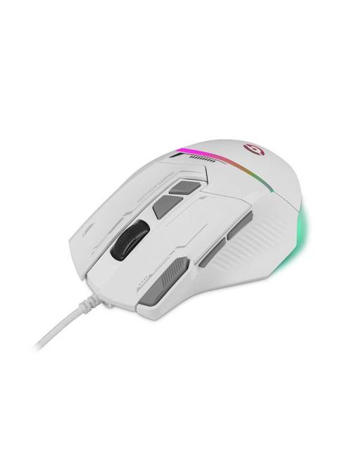 MOUSE GAMER GETTTECH GPM-RGBWR-G1-WH ALAMBRICO USB 7200DPI BLANCO - Imagen 3