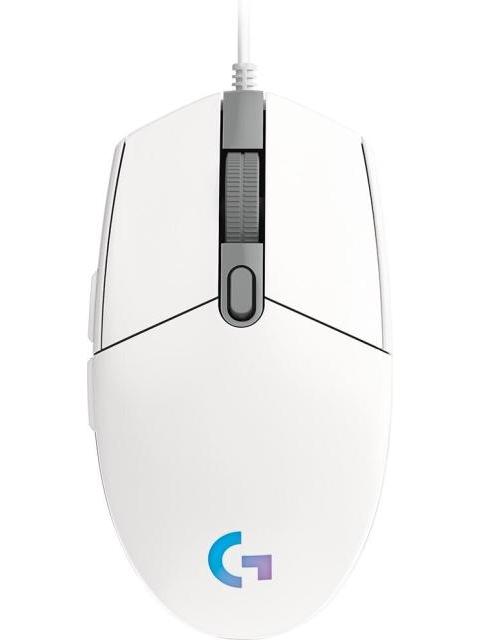 MOUSE GAMER LOGITECH OPTICO G203 LIGHTSYNC ALAMBRICO USB 8000DPI BLANCO - Imagen 2