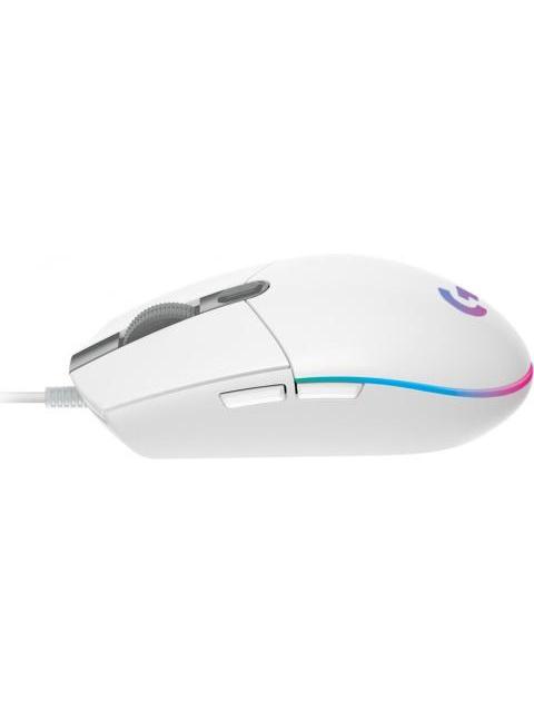 MOUSE GAMER LOGITECH OPTICO G203 LIGHTSYNC ALAMBRICO USB 8000DPI BLANCO - Imagen 4
