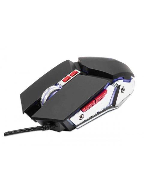 MOUSE GAMER MANHATTAN OPTICO ALAMBRICO USB 3200DPI NEGRO-PLATA - Imagen 6