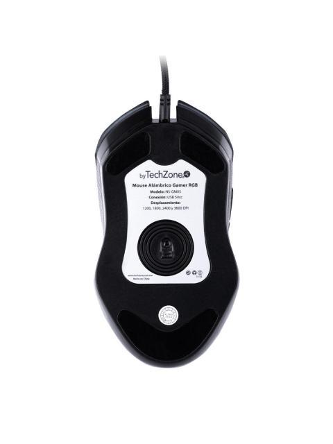MOUSE GAMER TECHZONE OPTICO NS-GM05 ALAMBRICO USB 3600DPI NEGRO - Imagen 4