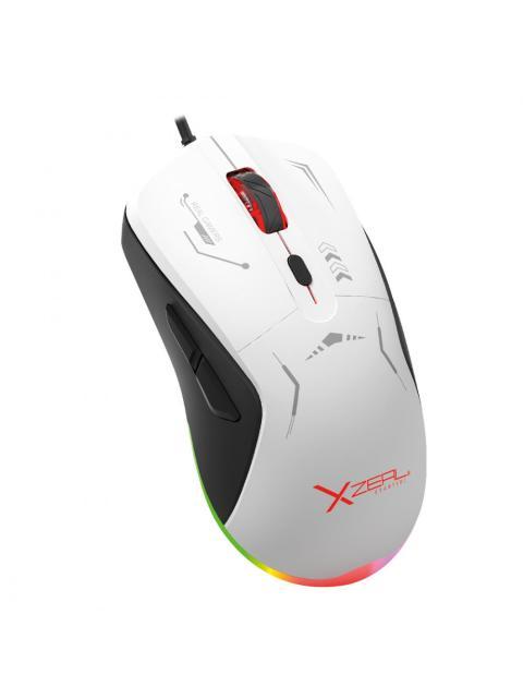 MOUSE GAMER XZEAL OPTICO STARTER ALAMBRICO USB 7200DPI BLANCO - Imagen 2