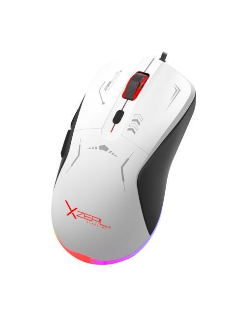 MOUSE GAMER XZEAL OPTICO STARTER ALAMBRICO USB 7200DPI BLANCO - Imagen 3