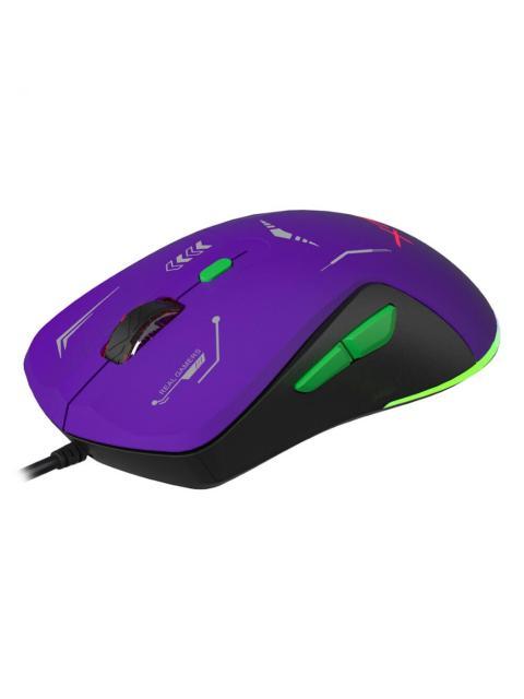 MOUSE GAMER XZEAL OPTICO XZ-401 INALAMBRICO USB-A 7200DPI MORADO - Imagen 3