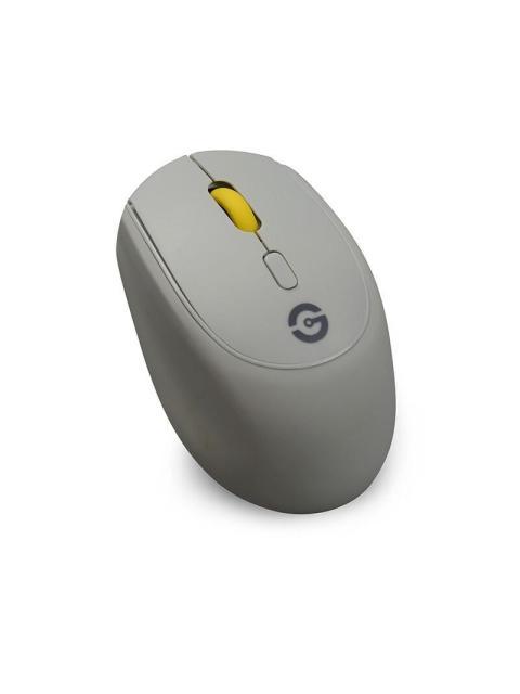 MOUSE GETTTECH OPTICO GAC-24407G INALAMBRICO USB 1600DPI GRIS-AMARILLO - Imagen 3