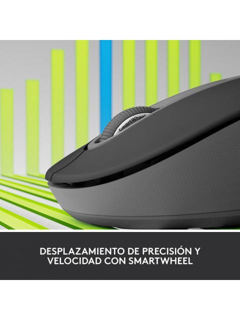 MOUSE LOGITECH OPTICO M650 INALAMBRICO BLUETOOTH 2000DPI NEGRO - Imagen 7