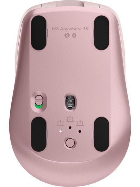 MOUSE LOGITECH OPTICO MX ANYWHERE 3S RECARGABLE INALAMBRICO USB 8000PDI ROSA - Imagen 8