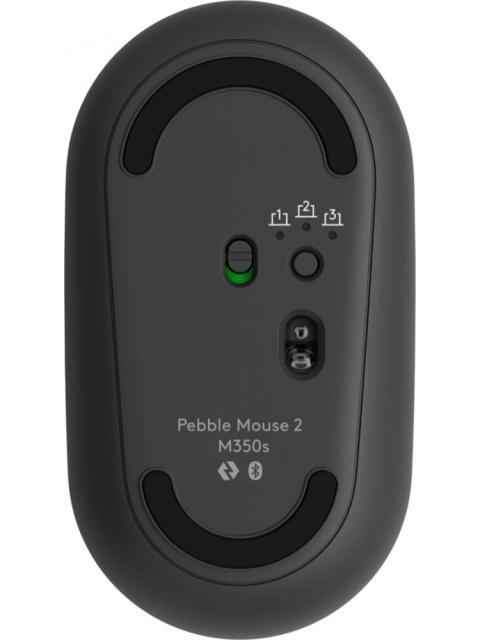 MOUSE LOGITECH OPTICO PEBBLE 2 M350S INALAMBRICO RF + BLUETOOTH 4000DPI GRAFITO - Imagen 4