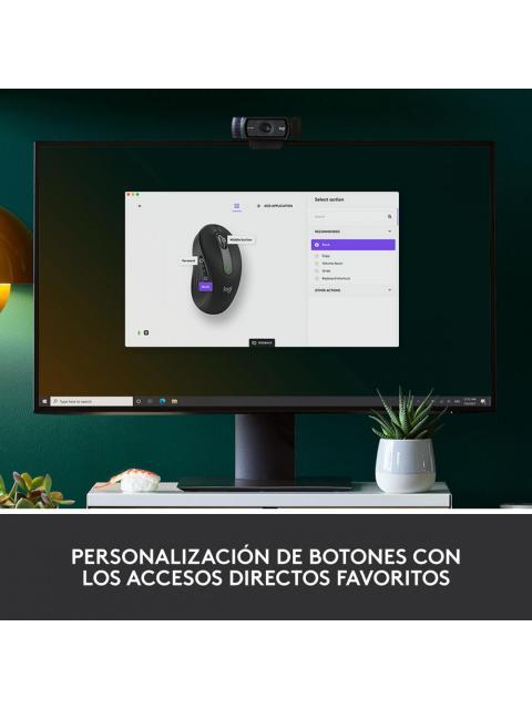 MOUSE LOGITECH OPTICO SIGNATURE M650 GRANDE INALAMBRICO USB GRAFITO - Imagen 8