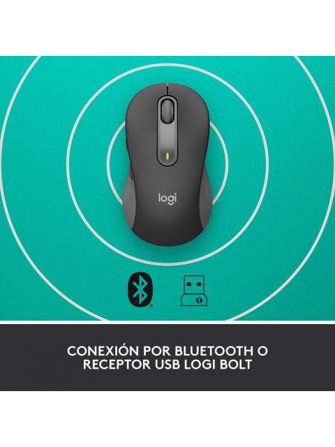 MOUSE LOGITECH OPTICO SIGNATURE M650 GRANDE INALAMBRICO USB GRAFITO - Imagen 9