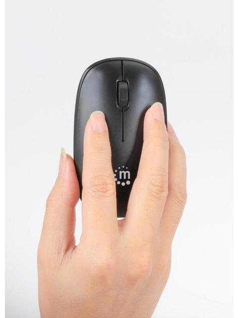 MOUSE MANHATTAN OPTICO 190312 INALAMBRICO USB-A 1200DPI NEGRO - Imagen 6