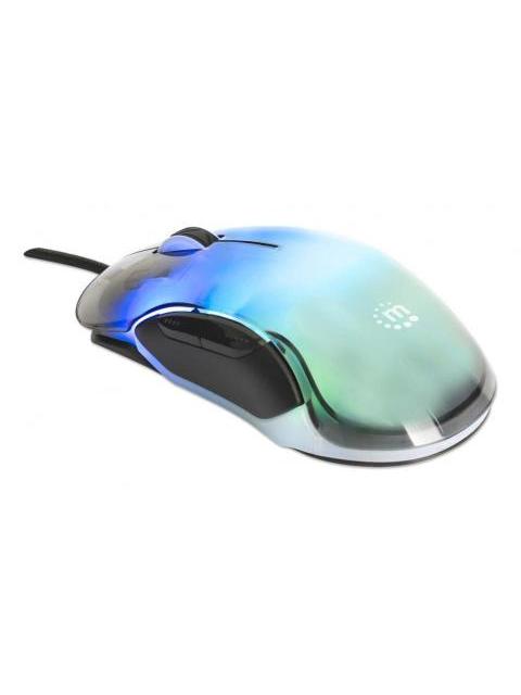 MOUSE MANHATTAN OPTICO 190381 INALAMBRICO USB-A 12800 DPI TRANSPARENTE - Imagen 3