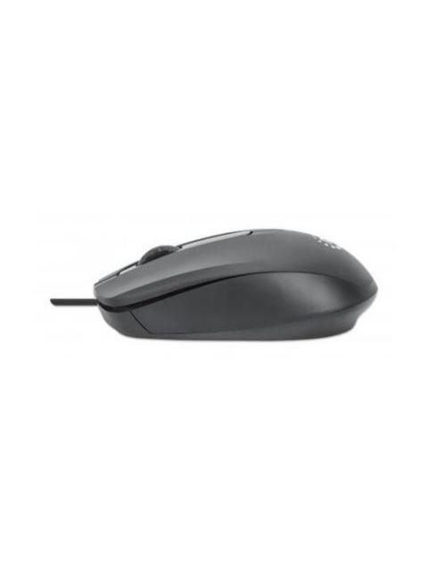 MOUSE MANHATTAN OPTICO COMFORT II ALAMBRICO USB-A 1000DPI NEGRO - Imagen 3