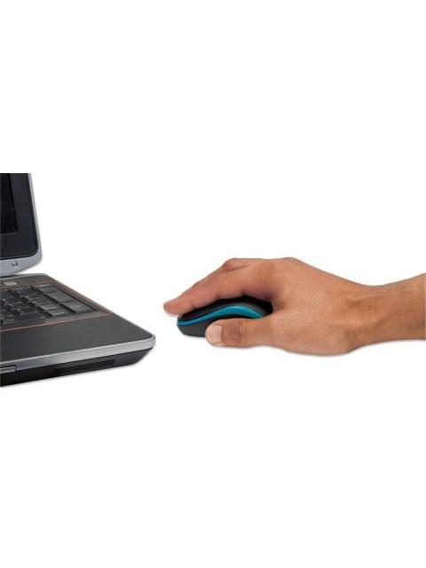 MOUSE MANHATTAN OPTICO SUCCESS INALAMBRICO USB 1000 DPI NEGRO-AZUL - Imagen 3