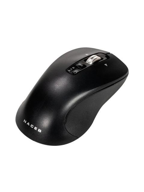 MOUSE NACEB ES1 INALAMBRICO OPTICO 32.000DPI RF INALAMBRICO-BLUETOOTH NEGRO - Imagen 7