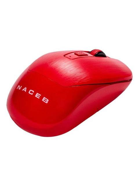 MOUSE NACEB NA-0137R INALAMBRICO OPTICO 1.600DPI RF INALAMBRICO ROJO - Imagen 7