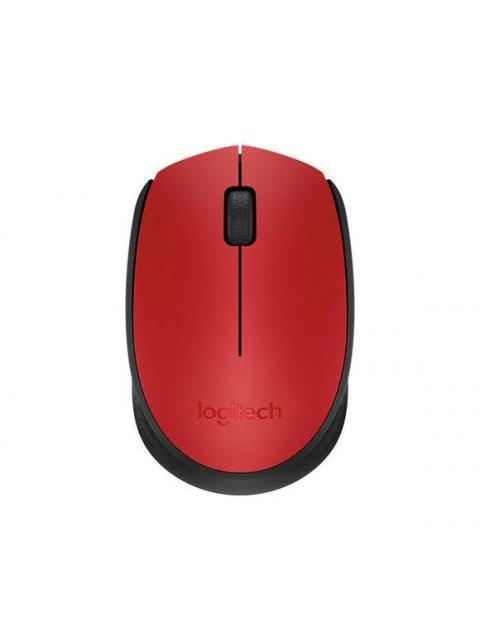 MOUSE ERGONOMICO LOGITECH OPTICO M170 INALAMBRICO USB 1000DPI NEGRO-ROJO - Imagen 3
