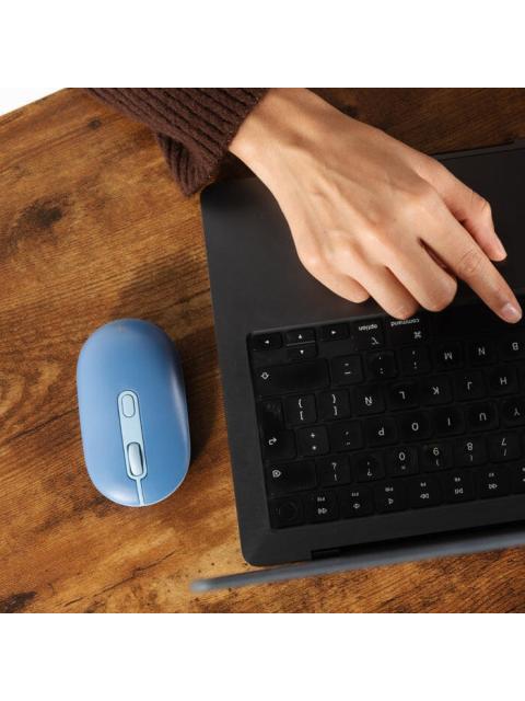 MOUSE PERFECT CHOICE OPTICO COLORI RF INALAMBRICO BLUETOOTH 1600DPI AZUL - Imagen 3