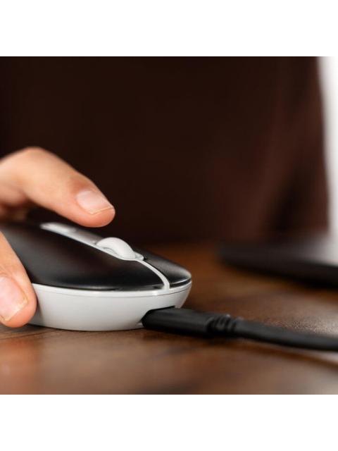 MOUSE PERFECT CHOICE OPTICO COLORI RF INALAMBRICO BLUETOOTH 1600DPI NEGRO - Imagen 5