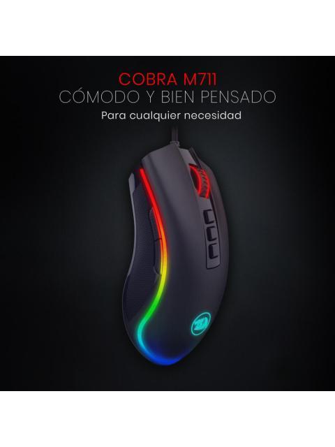 MOUSE REDRAGON COBRA CHROMA JUEGO NEGRO - Imagen 4