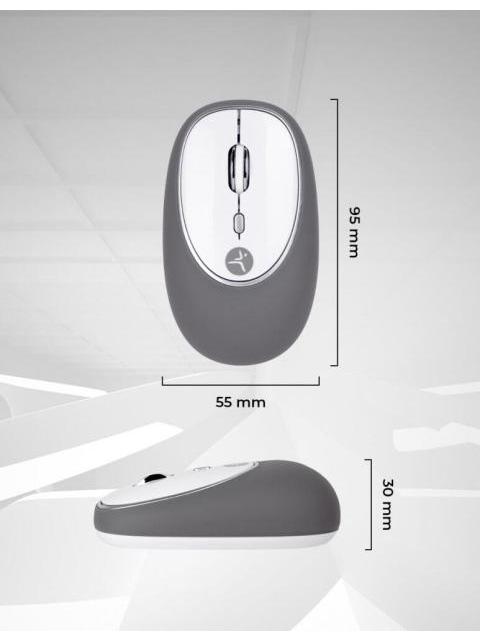 MOUSE TECHZONE OPTICO JELLY-MATE RF INALAMBRICO 1200 DPI GRIS - Imagen 4