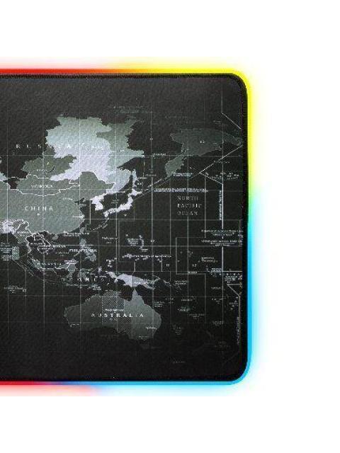 MOUSEPAD GAMER BROBOTIX PLANISFERIO XL RGB NEGRO-GRIS 651329 - Imagen 4
