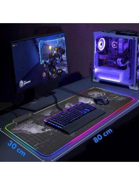 MOUSEPAD GAMER BROBOTIX PLANISFERIO XL RGB NEGRO-GRIS 651329 - Imagen 6
