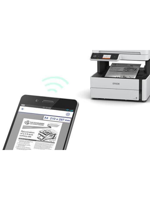 MULTIFUNCIONAL EPSON ECOTANK M3180 BLANCO Y NEGRO INYECCION TANQUE DE TINTA INALAMBRICO PRINT-SCAN-COPY-FAX - Imagen 5