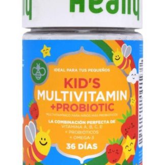 MULTIVITAMINICO PARA NIÑO MAS PROBIOTICOS FRESA 72 GOMITAS HEALLY