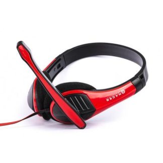 NACEB AUDIFONOS NA-589RO ALAMBRICO 2 METROS 3.5MM ROJO