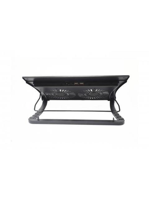 NACEB BASE ENFRIADORA PARA LAPTOP CON 2 VENTILADORES DE 1200RPM NEGRO - Imagen 2