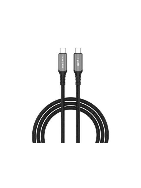 NACEB CABLE USB-C MACHO - USB-C MACHO 1 METRO