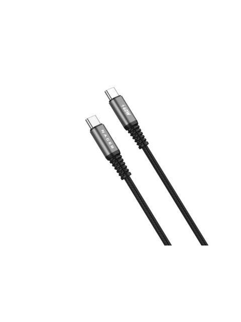 NACEB CABLE USB-C MACHO - USB-C MACHO 1 METRO - Imagen 4