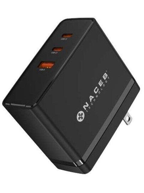 NACEB CARGADOR DE PARED NA-0145 100W 20V 1 X USB-A 2 X USB-C