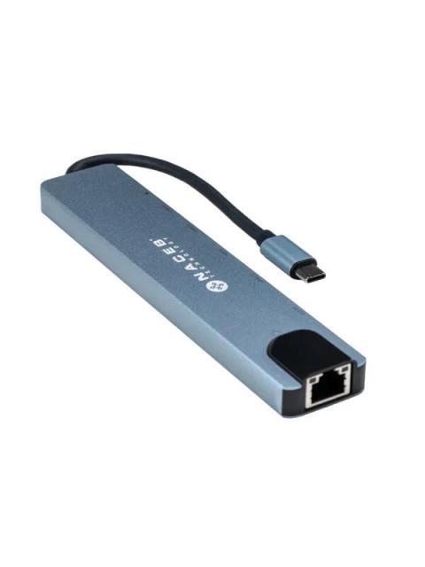 NACEB HUB USB-C - HDMI RJ-45 USB-A 3.1 USB-C 480 MBIT-S - Imagen 2