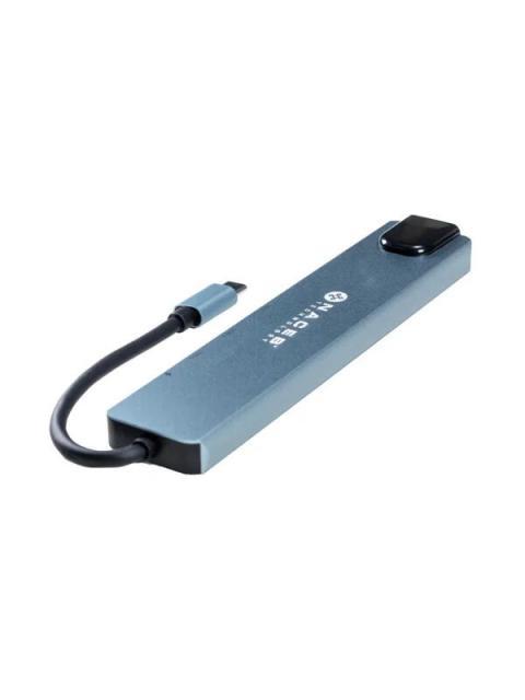 NACEB HUB USB-C - HDMI RJ-45 USB-A 3.1 USB-C 480 MBIT-S - Imagen 3