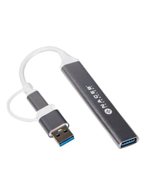 NACEB HUB USB-C-USB-A - USB-A 2.0 USB-A 3.0 5 GBIT-S - Imagen 3
