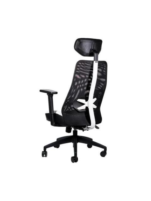 NACEB SILLA GAMER X-ONE HASTA 140KG NEGRO-BLANCO - Imagen 4