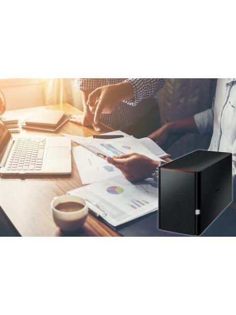 NAS BUFFALO LINKSTATION 220D SOHO 2 BAHIAS 12TB MARVELL ARMADA 370 0.80GHZ USB NEGRO LS220D1202B - Imagen 6