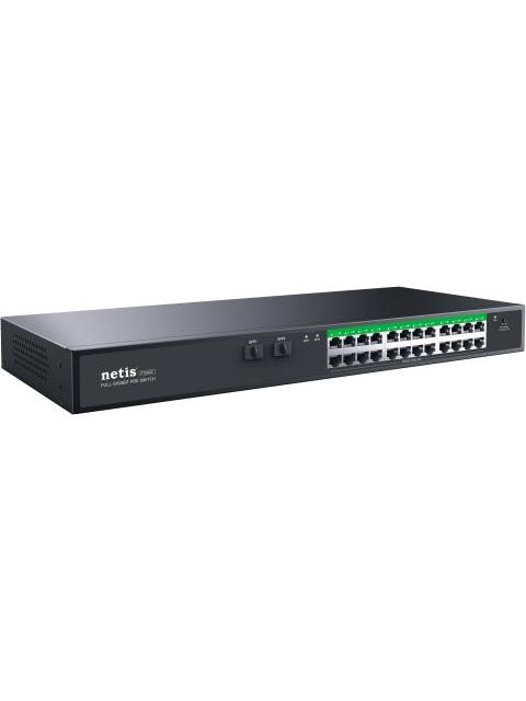 NETIS SWITCH POE P124GC 24 PUERTOS POE Y 2 PUERTOS SFP 360W 1000 MBPS WATCH DOG PLUG PLAY 250 MTS DE ALCANCE EN TRANSMISION NO ADMINISTRABLE - Imagen 2
