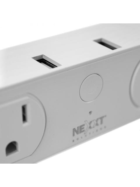 NEXXT SOLUTIONS SUPRESOR DE PICOS NHP-D610 2 CONTACTOS 2X USB 200 JOULES - Imagen 4