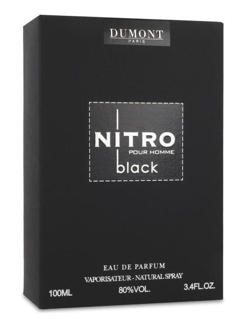 PERFUME DUMONT NITRO BLACK EAU DE PARFUM AROMATICO 100ML - Imagen 4