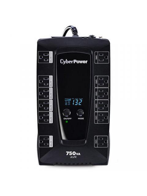 NO BREAK CYBERPOWER AVRG750LCD 450W 750VA ENTRADA 90-148V SALIDA 120V 12 CONTACTOS - Imagen 2