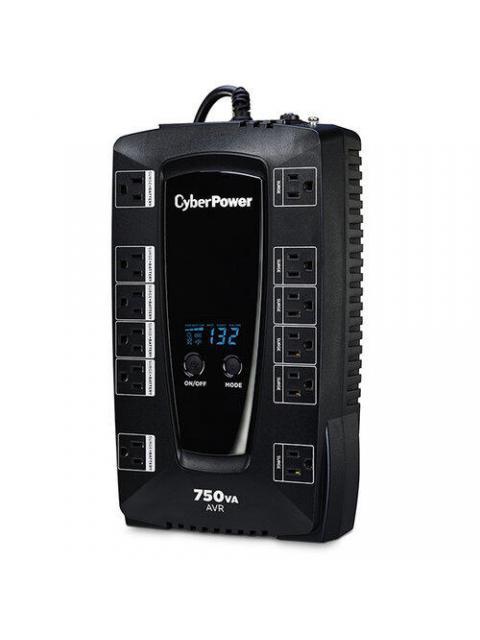 NO BREAK CYBERPOWER AVRG750LCD 450W 750VA ENTRADA 90-148V SALIDA 120V 12 CONTACTOS - Imagen 3