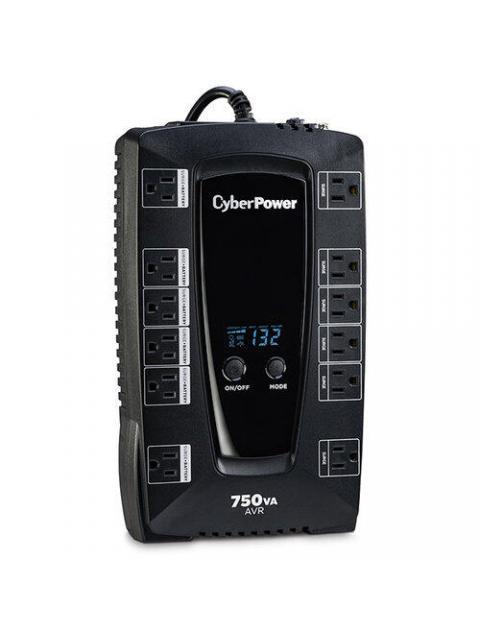 NO BREAK CYBERPOWER AVRG750LCD 450W 750VA ENTRADA 90-148V SALIDA 120V 12 CONTACTOS - Imagen 4