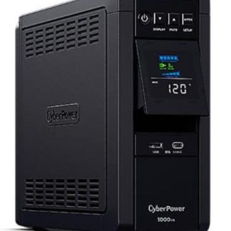 NO BREAK CYBERPOWER CP1000PFCLCD LINEA INTERACTIVA 600W 1.000VA ENTRADA 88V - 144V SALIDA 120V 5 SALIDAS